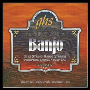 GHS Professional Five String Banjo Saiten PF150 light Phosphor Bronze Loop End