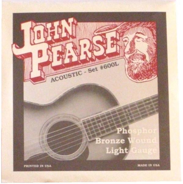 John Pearse Acoustic Set #600L Phosphor Bronze Wound Light Gauge